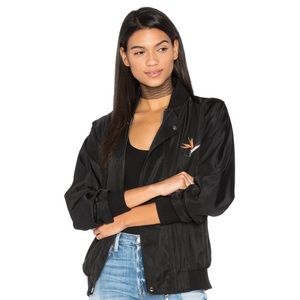 HOTEL 1171 Paradise  Nylon Bomber in
Black Onyx